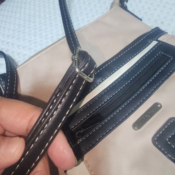 MULTISAC EUC BLUSH CREAM FAUC LEATHER CROSSBODY BAG - Picture 6 of 9